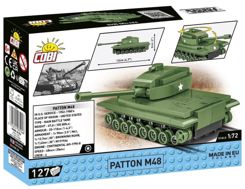 Image Pop Weasel - Image 3 of Armed Forces - Patton M48 (127 Piece Kit) - Cobi - Model - Image - Pop Weasel