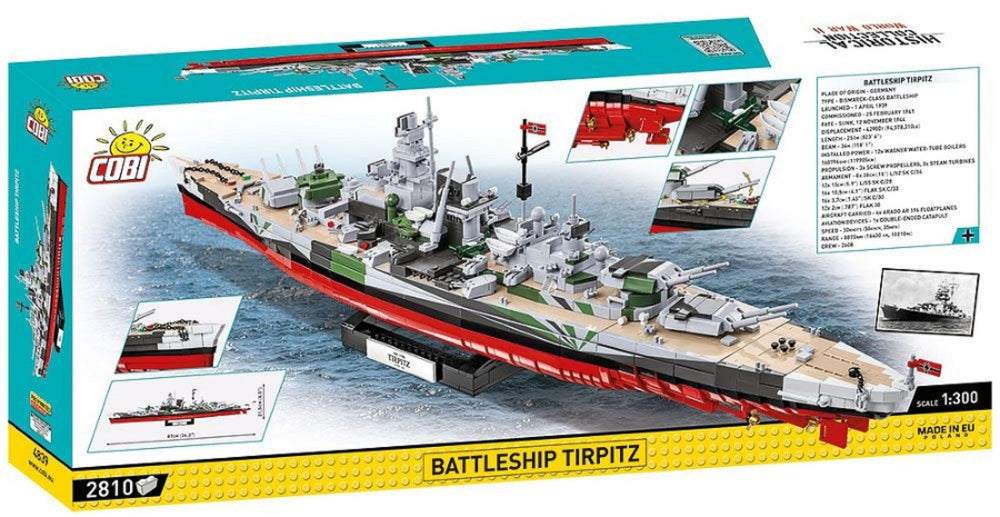 Image Pop Weasel - Image 3 of World War 2 - Battleship Tirpitz (2880 Piece Kit) - Cobi - Model - Image - Pop Weasel