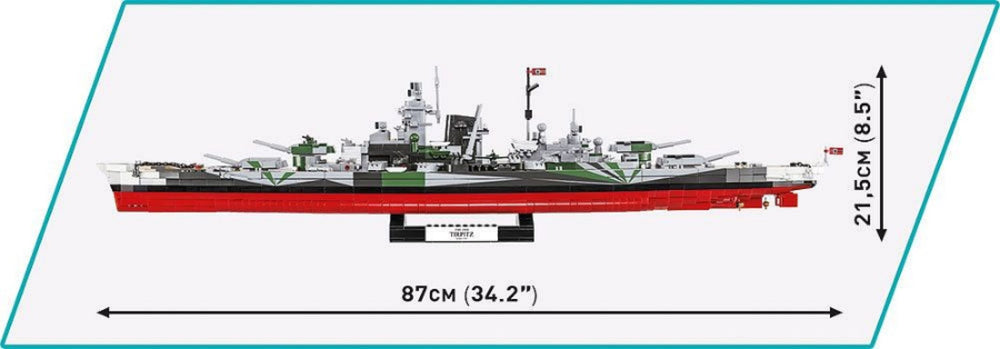 Image Pop Weasel - Image 8 of World War 2 - Battleship Tirpitz (2880 Piece Kit) - Cobi - Model - Image - Pop Weasel