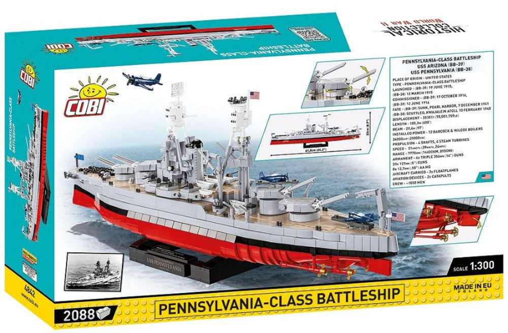Image Pop Weasel - Image 3 of World War 2 - Pennsylvania Class Battleship - Executive Edition (2088 Piece Kit) - Cobi - Model - Image - Pop Weasel