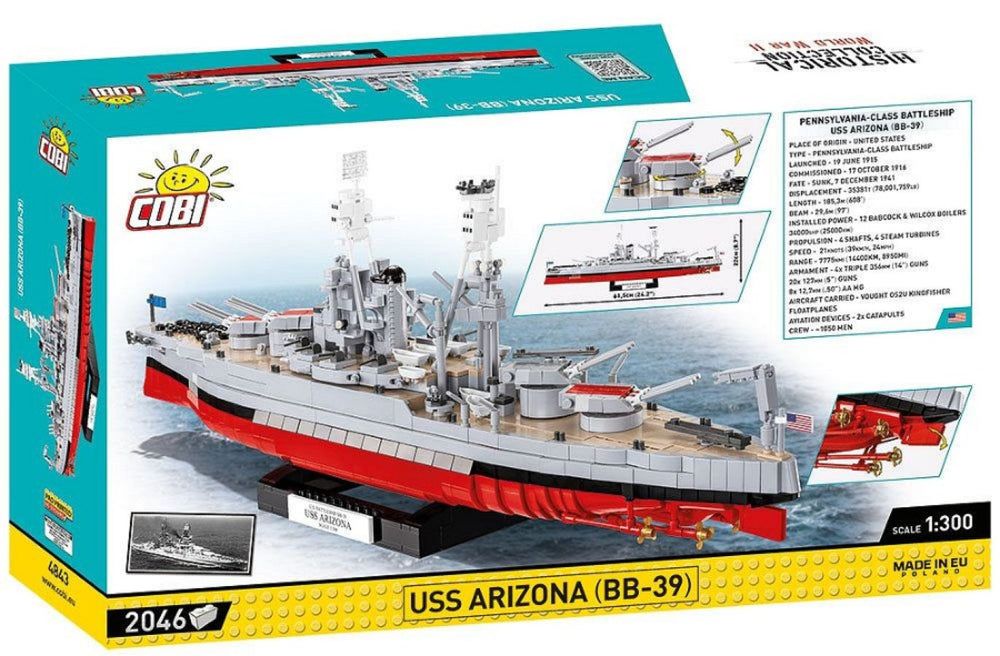 Image Pop Weasel - Image 3 of World War 2 - USS Arizona (BB-39) (2046 Piece Kit) - Cobi - Model - Image - Pop Weasel