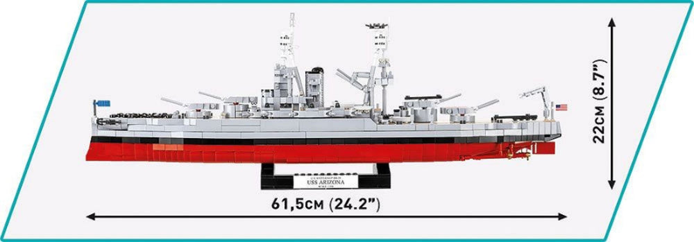 Image Pop Weasel - Image 6 of World War 2 - USS Arizona (BB-39) (2046 Piece Kit) - Cobi - Model - Image - Pop Weasel