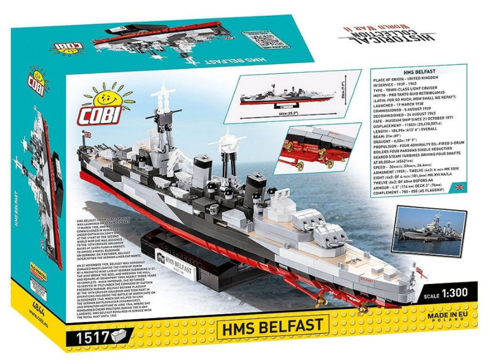 Image Pop Weasel - Image 3 of World War 2 - HMS Belfast (1515 Piece Kit) - Cobi - Model - Image - Pop Weasel