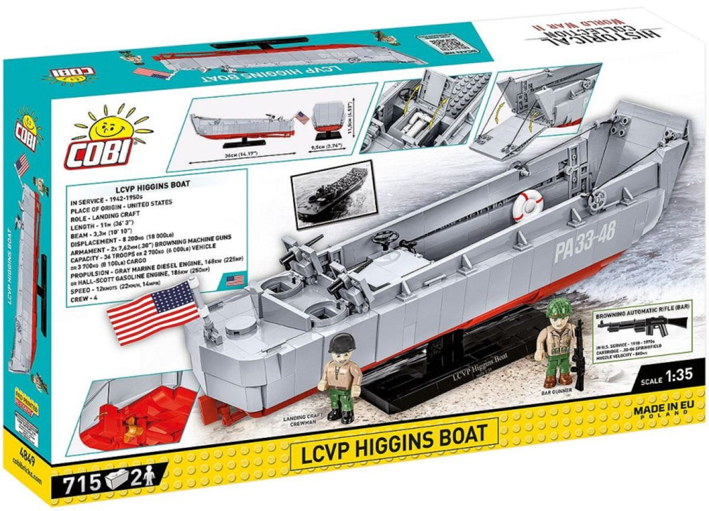 Image Pop Weasel - Image 3 of World War 2 - LCVP Higgins Boat (715 Piece Kit) - Cobi - Model - Image - Pop Weasel