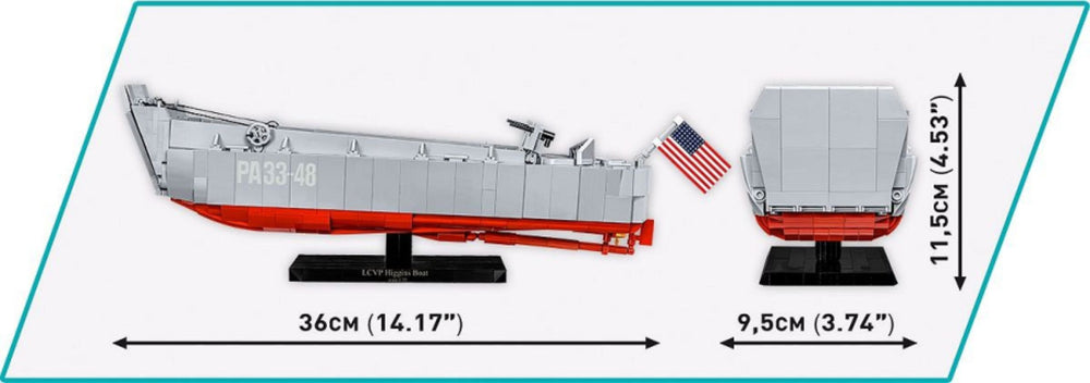 Image Pop Weasel - Image 7 of World War 2 - LCVP Higgins Boat (715 Piece Kit) - Cobi - Model - Image - Pop Weasel