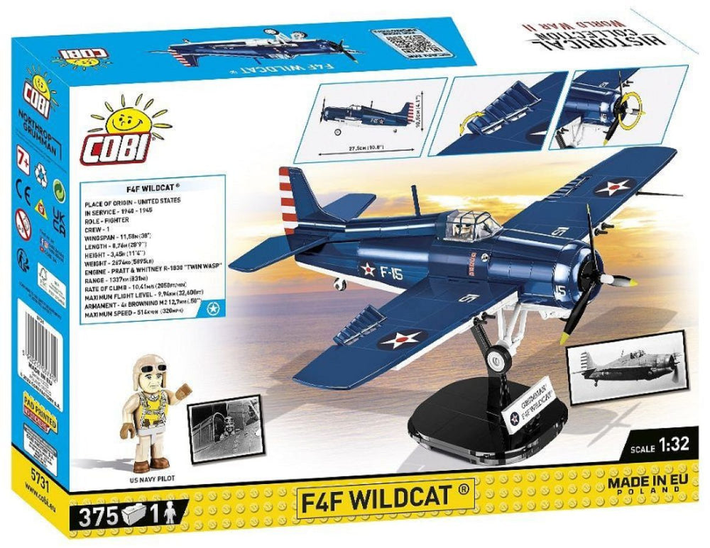 Image Pop Weasel - Image 3 of World War 2 - F4F Wildcat (Northrop Grumman) (375 Piece Kit) - Cobi - Model - Image - Pop Weasel