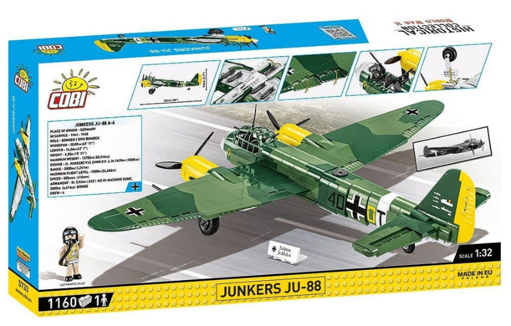 Image Pop Weasel - Image 3 of World War 2 - Junkers Ju-88 (1160 Piece Kit) - Cobi - Model - Image - Pop Weasel