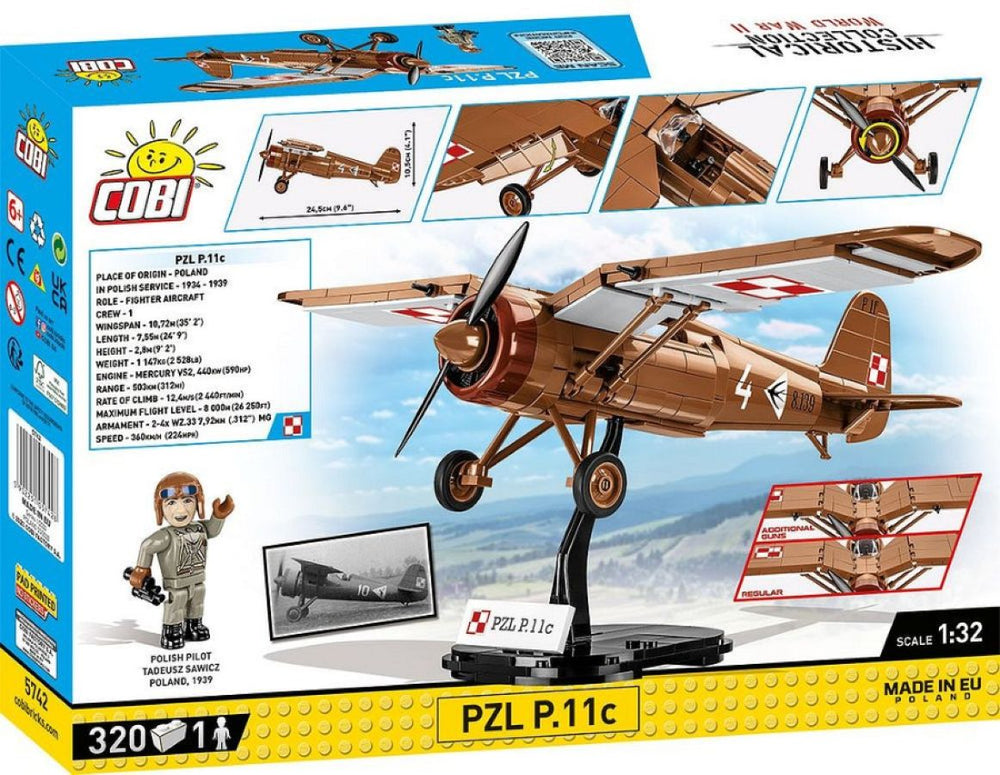 Image Pop Weasel - Image 3 of World War 2 - PZL P-11c (320 Piece Kit) - Cobi - Model - Image - Pop Weasel