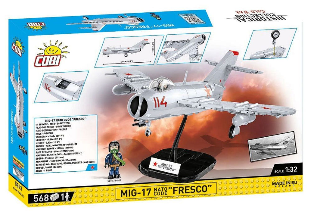 Image Pop Weasel - Image 3 of Cold War - MiG-17 NATO Code \"Fresco\" (568 Piece Kit) - Cobi - Model - Image - Pop Weasel