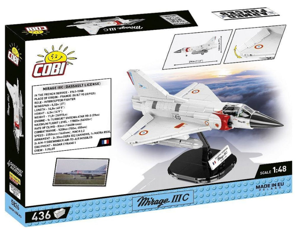 Image Pop Weasel - Image 3 of Armed Forces - Mirage IIIC Cigognes (436 Piece Kit) - Cobi - Model - Image - Pop Weasel