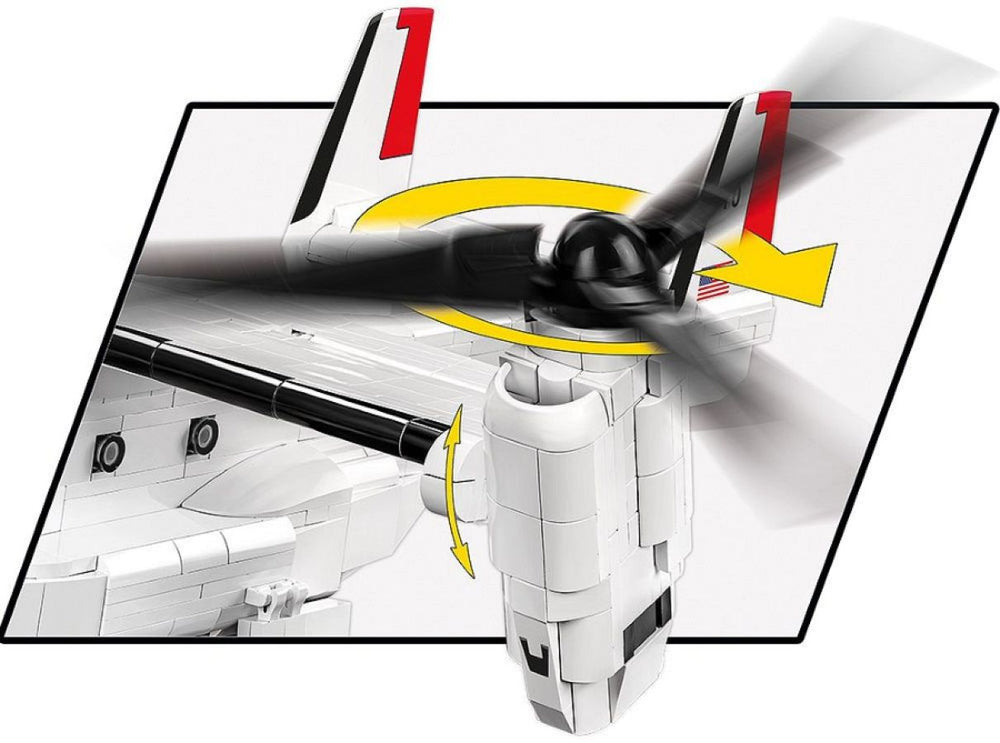 Image Pop Weasel - Image 6 of Armed Forces - Bell-Boeing V-22 Osprey (1151 Piece Kit) - Cobi - Model - Image - Pop Weasel