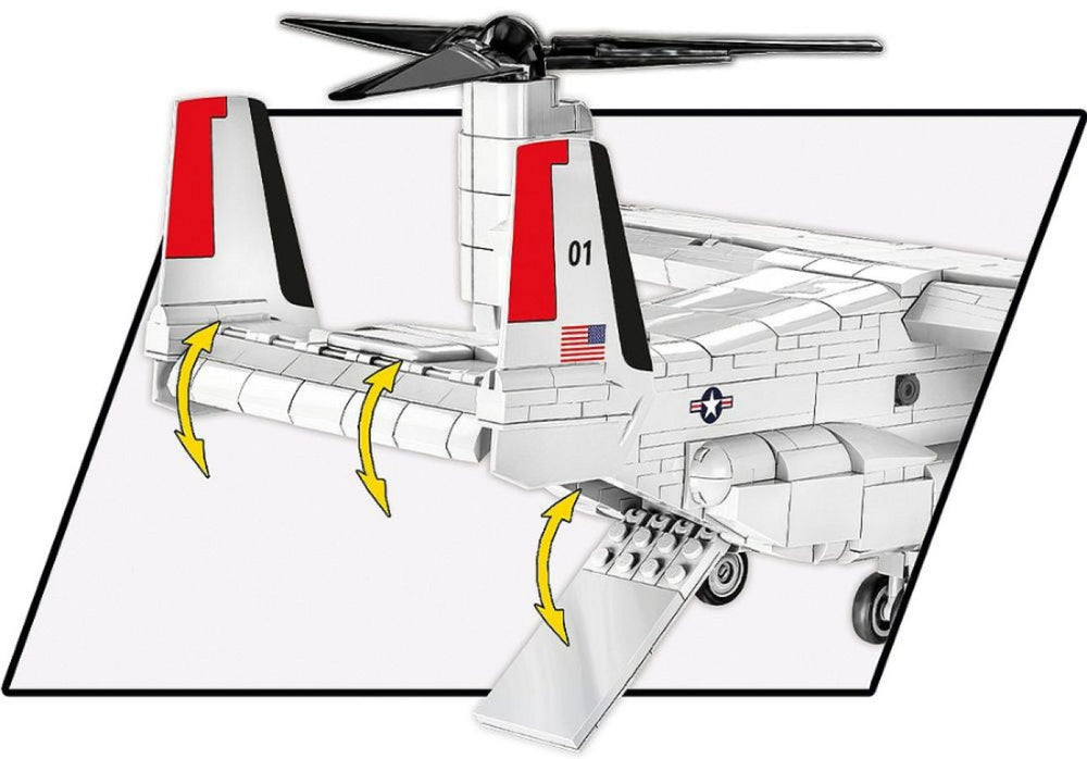 Image Pop Weasel - Image 7 of Armed Forces - Bell-Boeing V-22 Osprey (1151 Piece Kit) - Cobi - Model - Image - Pop Weasel