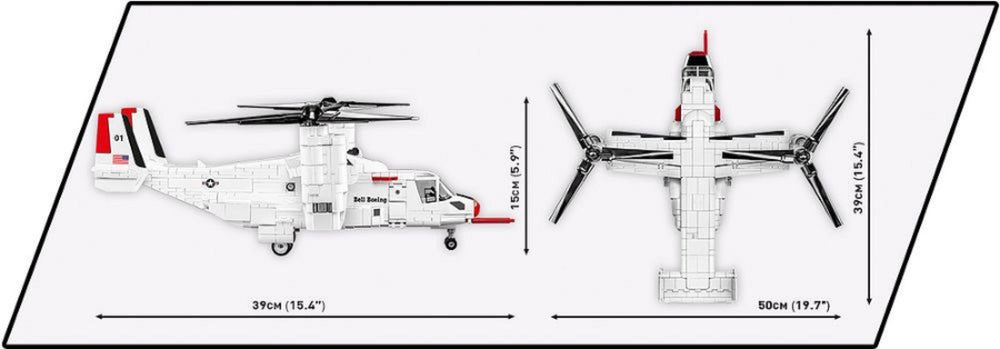 Image Pop Weasel - Image 8 of Armed Forces - Bell-Boeing V-22 Osprey (1151 Piece Kit) - Cobi - Model - Image - Pop Weasel