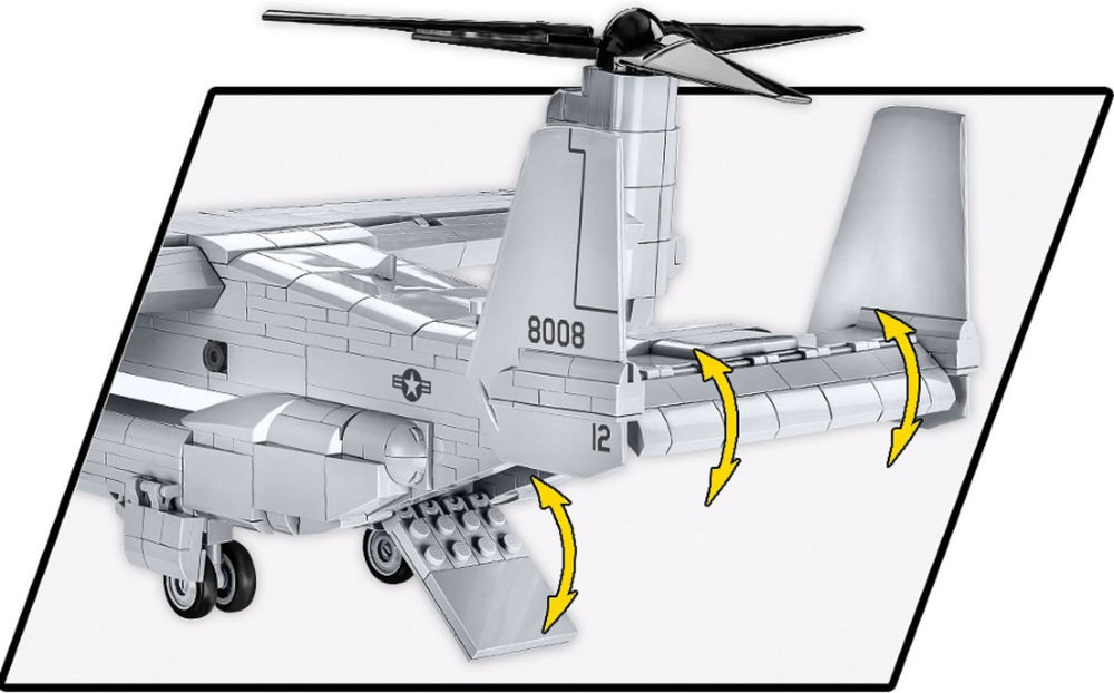 Image Pop Weasel - Image 7 of Armed Forces - Bell-Boeing V-22 Osprey (1086 Piece Kit) - Cobi - Model - Image - Pop Weasel