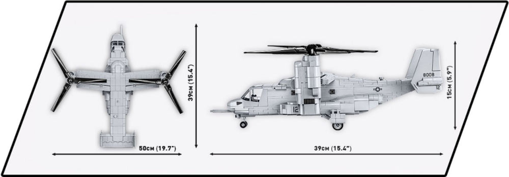 Image Pop Weasel - Image 8 of Armed Forces - Bell-Boeing V-22 Osprey (1086 Piece Kit) - Cobi - Model - Image - Pop Weasel