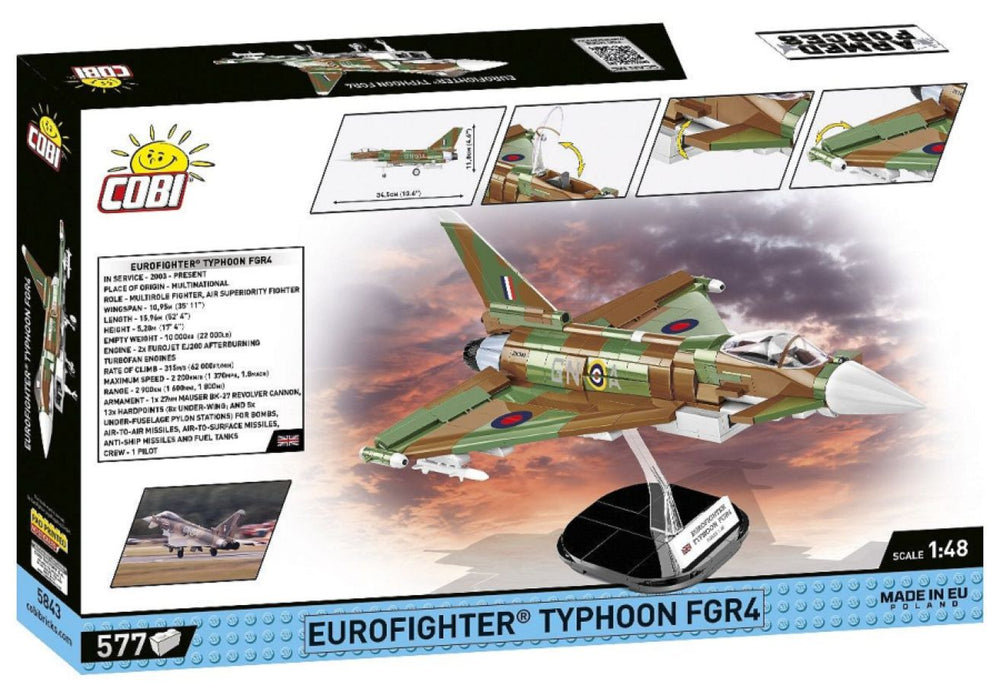 Image Pop Weasel - Image 3 of Armed Forces - RAF Typhoon FGR4 \"GiNA\" (580 Piece Kit) - Cobi - Model - Image - Pop Weasel