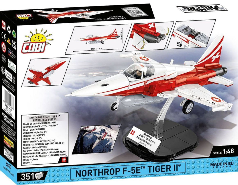 Image Pop Weasel - Image 3 of Armed Forces - Northrop F-5E Tiger II (351 Piece Kit) - Cobi - Model - Image - Pop Weasel
