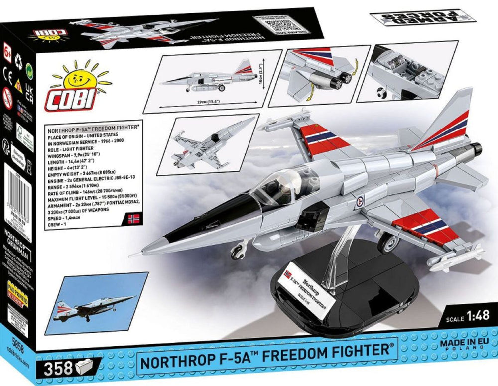 Image Pop Weasel - Image 4 of Armed Forces - Northrop F-5A Freedom Fighter (358 Piece Kit) - Cobi - Model - Image - Pop Weasel
