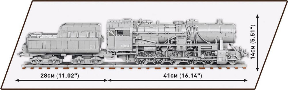 Image Pop Weasel - Image 8 of Trains - Kriegslokomotive Baureihe 52 Locomotive 1:35 Scale [2476 Pcs] - Cobi - Model - Image - Pop Weasel