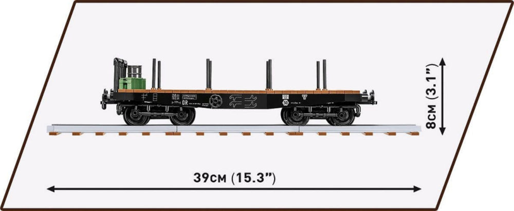 Image Pop Weasel - Image 6 of Trains - Schwerer Plattwormwagen Type Ssys 1:35 Scale [424 Pcs] - Cobi - Model - Image - Pop Weasel
