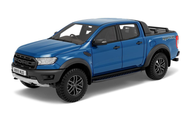 1/43 Ford Ranger Raptor Blue - Model - Image - Pop Weasel