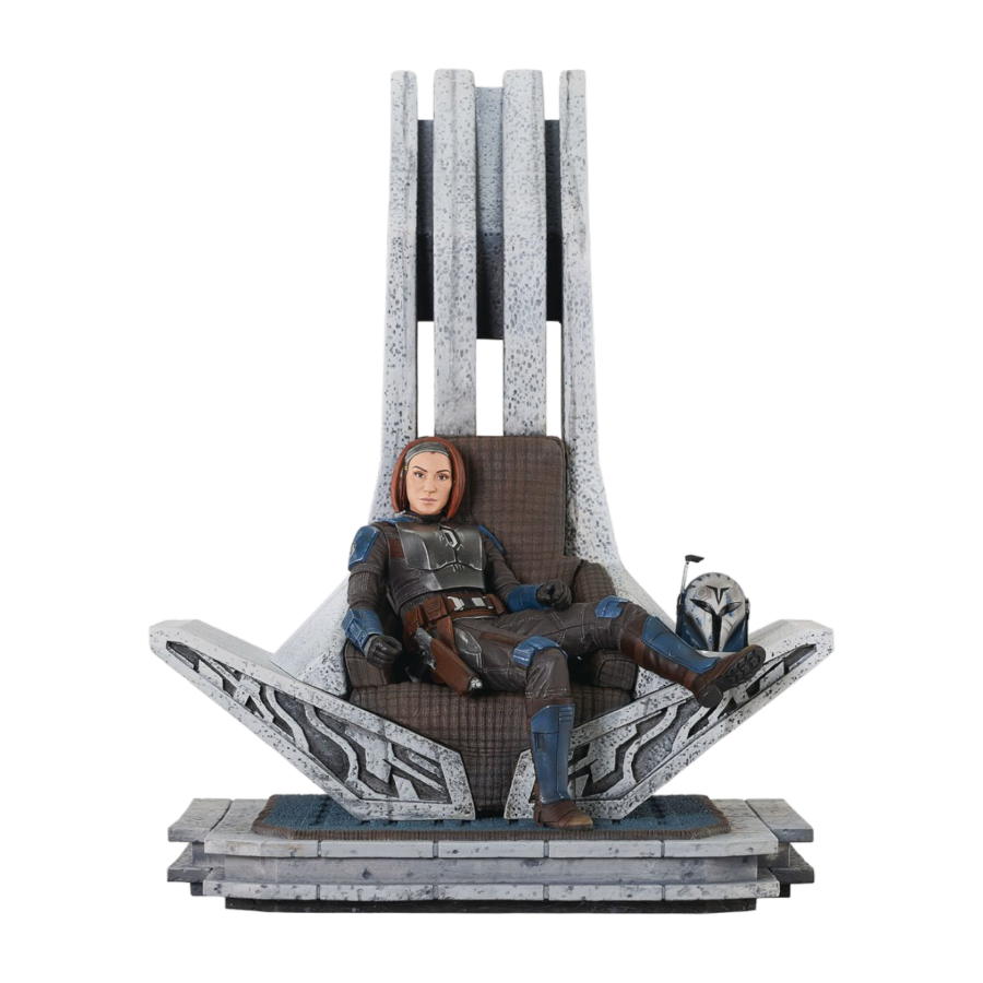 Star Wars: Mandalorian - Bo-Katan on Throne Statue - Diamond Select Toys image - Statue - Image - Pop Weasel