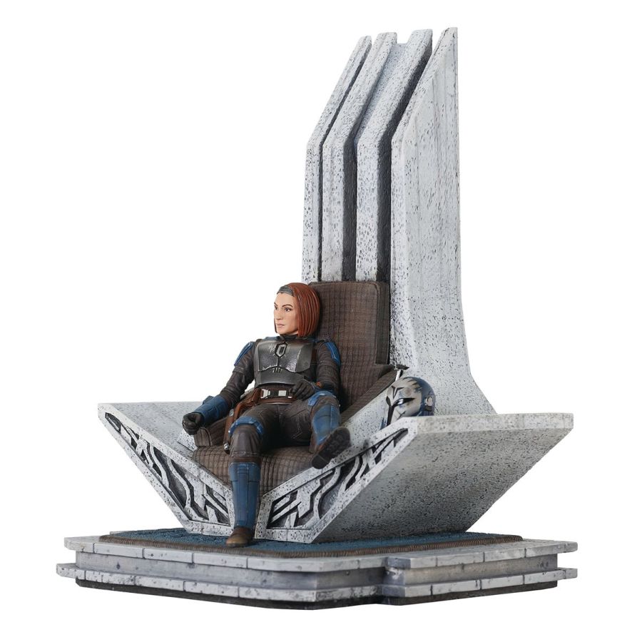Image Pop Weasel - Image 2 of Star Wars: Mandalorian - Bo-Katan on Throne Statue - Diamond Select Toys - Statue - Image - Pop Weasel