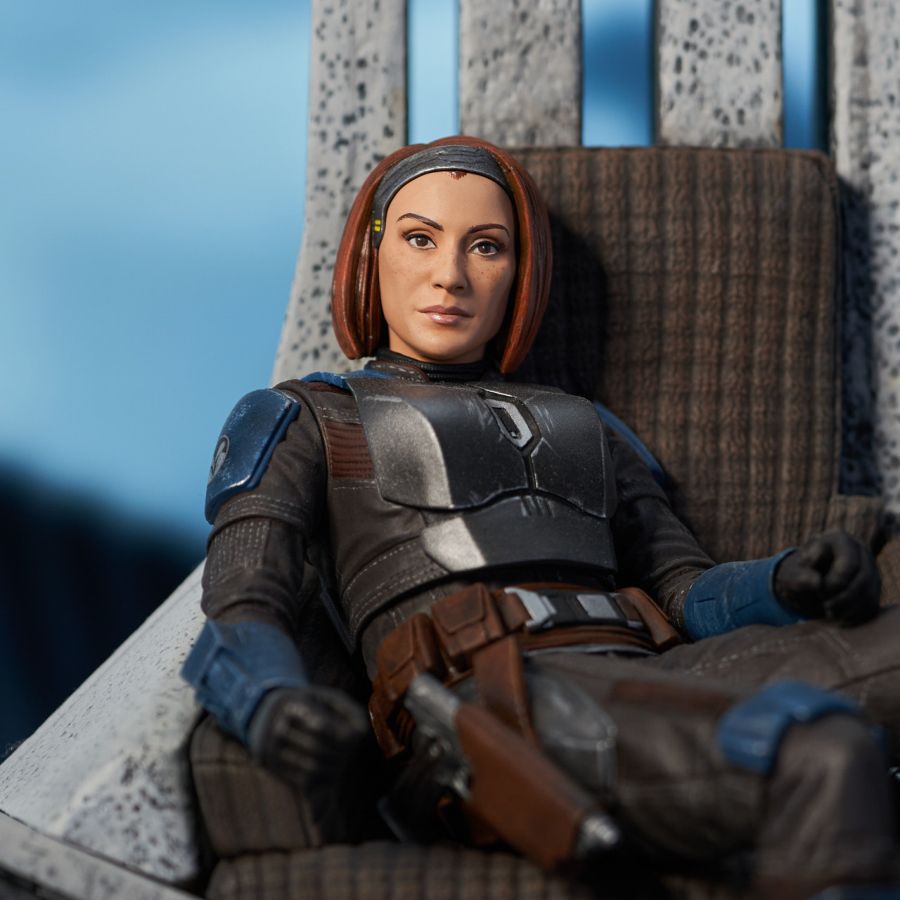 Image Pop Weasel - Image 4 of Star Wars: Mandalorian - Bo-Katan on Throne Statue - Diamond Select Toys - Statue - Image - Pop Weasel