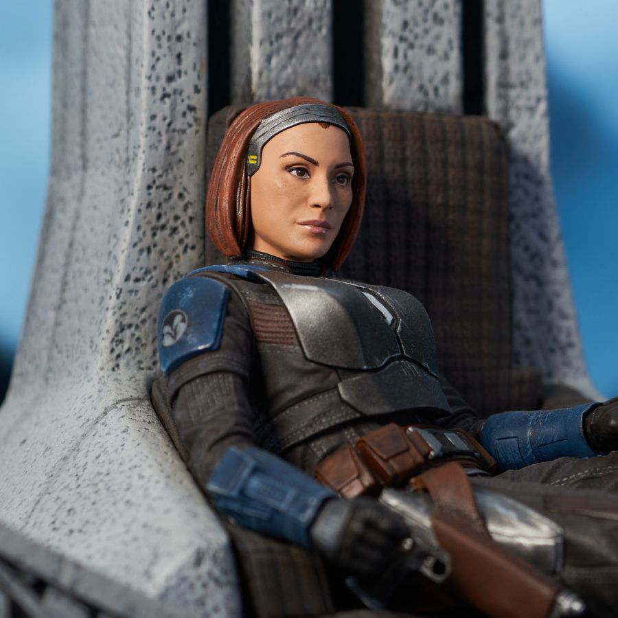 Image Pop Weasel - Image 5 of Star Wars: Mandalorian - Bo-Katan on Throne Statue - Diamond Select Toys - Statue - Image - Pop Weasel