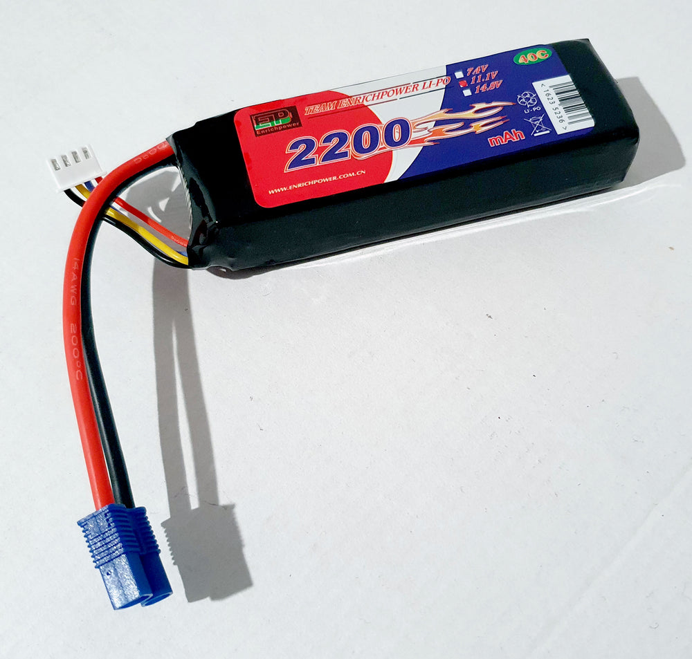 xxLi-Po 14.8v 2200mAh 40C EC3 - Model - Image - Pop Weasel