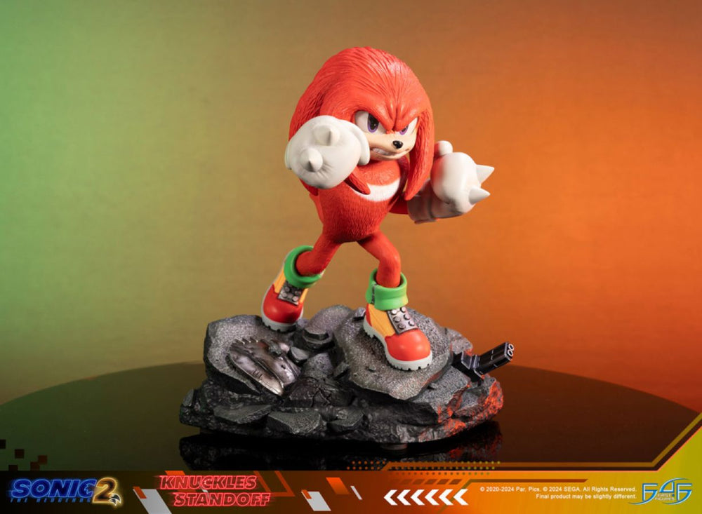 Image Pop Weasel - Image 2 of Sonic The Hedgehog 2 - Knuckles Standoff Statue - First 4 Figures - Statue - Image - Pop Weasel