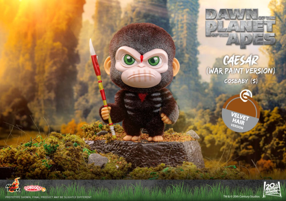 Image Pop Weasel - Image 3 of Dawn of the Planet of the Apes - Caesar (War Paint Version) Velvet Hair Cosbaby - Hot Toys - Statue - Image - Pop Weasel