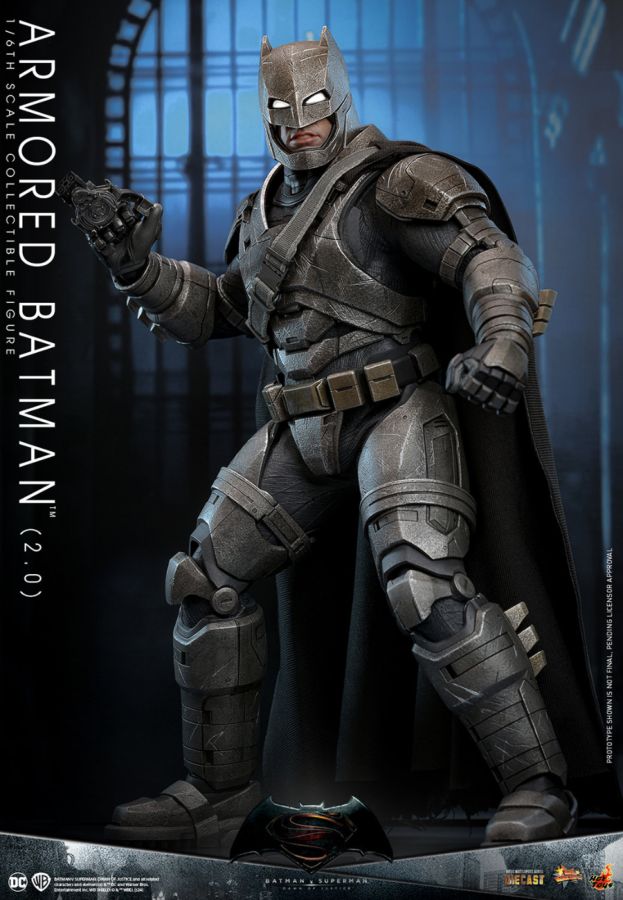 Pop Weasel - Image 2 of Batman v Superman: Dawn of Justice - Armored Batman (2.0) 1:6 Scale Collectable Action Figure - Hot Toys - Statue - Image - Pop Weasel