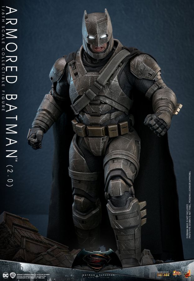 Pop Weasel - Image 3 of Batman v Superman: Dawn of Justice - Armored Batman (2.0) 1:6 Scale Collectable Action Figure - Hot Toys - Statue - Image - Pop Weasel