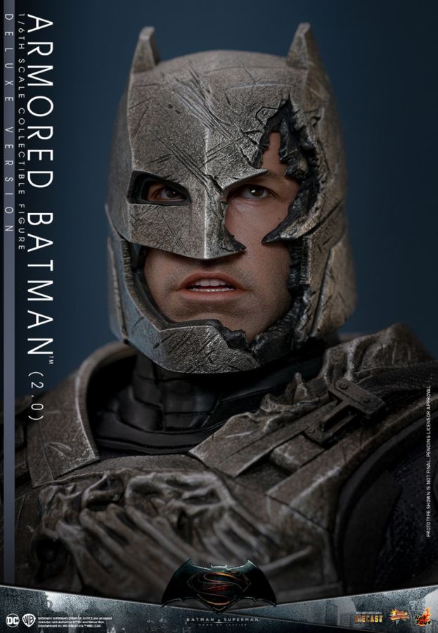 Pop Weasel - Image 2 of Batman v Superman: Dawn of Justice - Armored Batman (2.0) Deluxe 1:6 Scale Collectable Figure - Hot Toys - Statue - Image - Pop Weasel