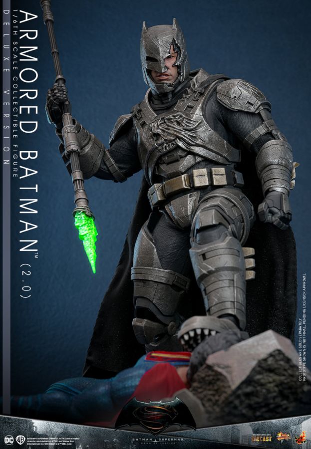 Pop Weasel - Image 3 of Batman v Superman: Dawn of Justice - Armored Batman (2.0) Deluxe 1:6 Scale Collectable Figure - Hot Toys - Statue - Image - Pop Weasel