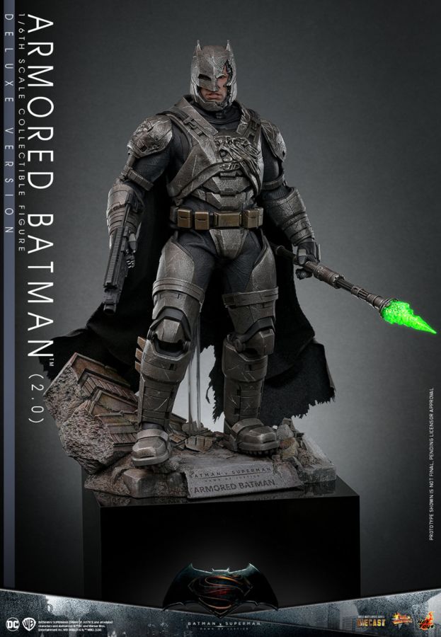 Pop Weasel - Image 4 of Batman v Superman: Dawn of Justice - Armored Batman (2.0) Deluxe 1:6 Scale Collectable Figure - Hot Toys - Statue - Image - Pop Weasel