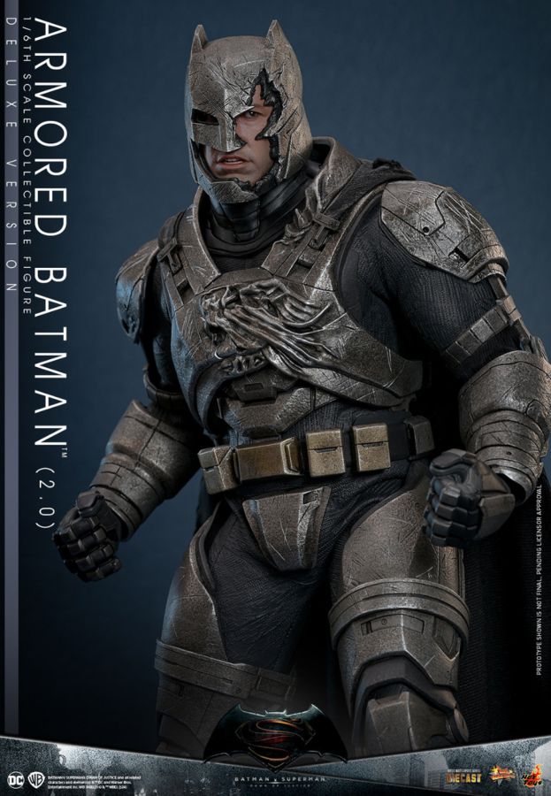 Pop Weasel - Image 5 of Batman v Superman: Dawn of Justice - Armored Batman (2.0) Deluxe 1:6 Scale Collectable Figure - Hot Toys - Statue - Image - Pop Weasel