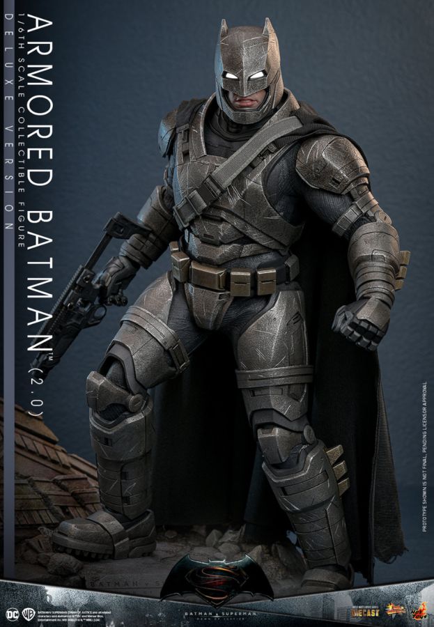 Pop Weasel - Image 7 of Batman v Superman: Dawn of Justice - Armored Batman (2.0) Deluxe 1:6 Scale Collectable Figure - Hot Toys - Statue - Image - Pop Weasel
