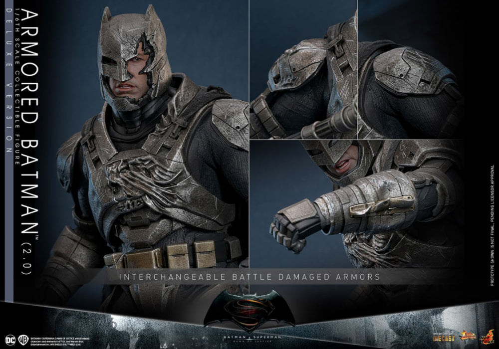 Pop Weasel - Image 19 of Batman v Superman: Dawn of Justice - Armored Batman (2.0) Deluxe 1:6 Scale Collectable Figure - Hot Toys - Statue - Image - Pop Weasel