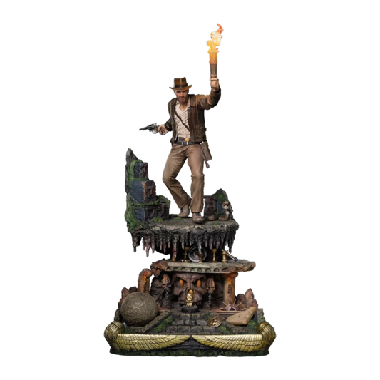 Pop Weasel Image of Indiana Jones - Indiana Jones Deluxe 1:10 Scale Statue - Iron Studios