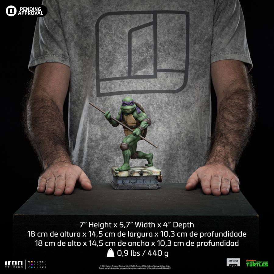 Image Pop Weasel - Image 11 of Teenage Mutant Ninja Turtles (1990) - Donatello 1:10 Scale Statue - Iron Studios - Statue - Image - Pop Weasel