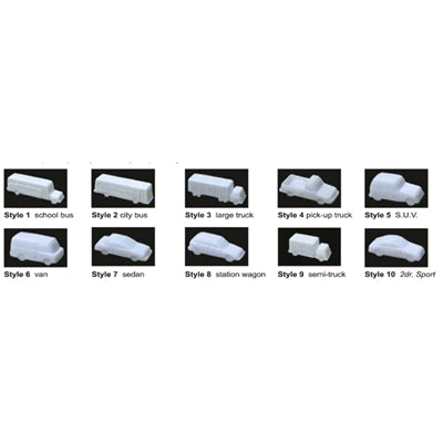 1/100 Vehicles Mixed White (7) - Model - Image - Pop Weasel