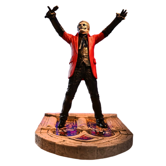 Pop Weasel Image of Ghost - Papa Emeritus 4 (Red Jacket) Rock Iconz Statue - KnuckleBonz