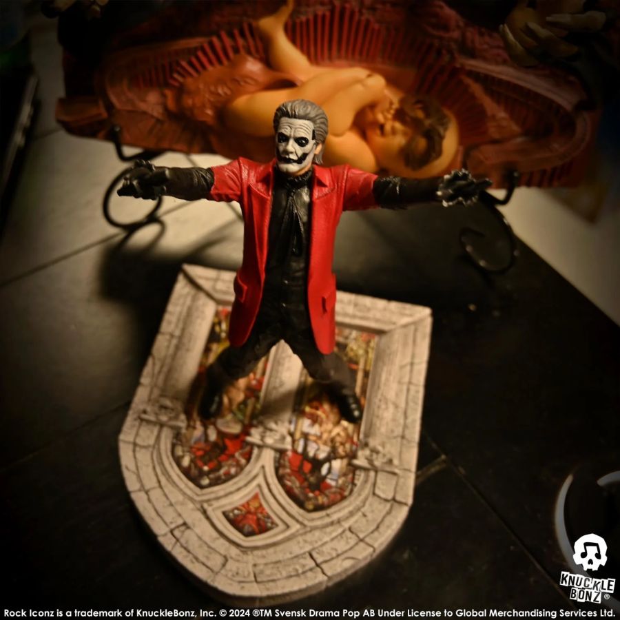 Pop Weasel - Image 7 of Ghost - Papa Emeritus 4 (Red Jacket) Rock Iconz Statue - KnuckleBonz - Statue - Image - Pop Weasel