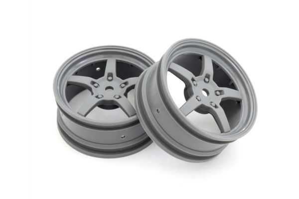 1/10 W: 5 Spoke Grey (2) 24mm - Model - Image - Pop Weasel