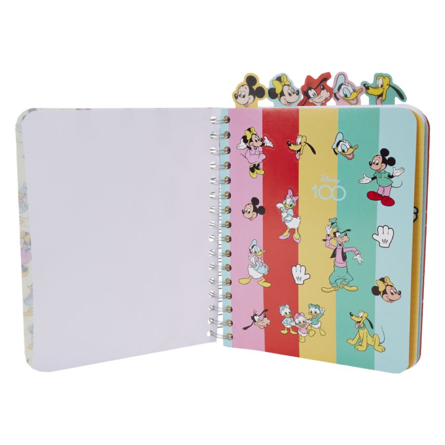 Disney: D100 - Mickey & Friends Classic Stationary Spiral Tab Journal - Loungefly - Notebook - Image - Pop Weasel