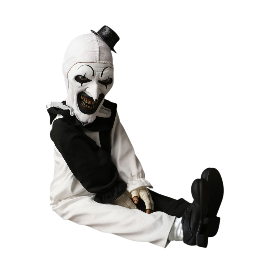 Terrifier - Art The Clown 18'' Roto Plush - Mezco Toyz - Statue - Image - Pop Weasel