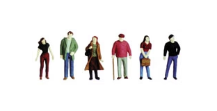 HO/OO Pntd City Figures(6) - Model - Image - Pop Weasel