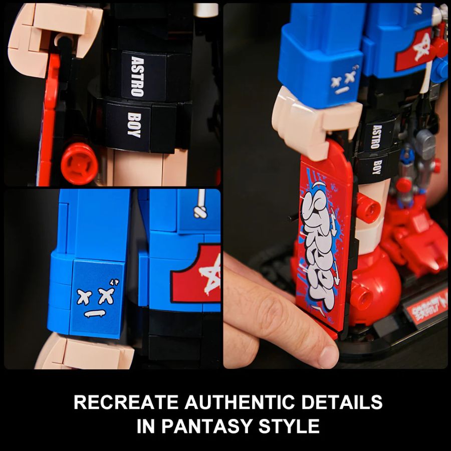 Image Pop Weasel - Image 4 of Astro Boy - Astro Boy The Skateboard Boy Buildable Figure (1117pcs) - Pantasy - Pantasy - Image - Pop Weasel